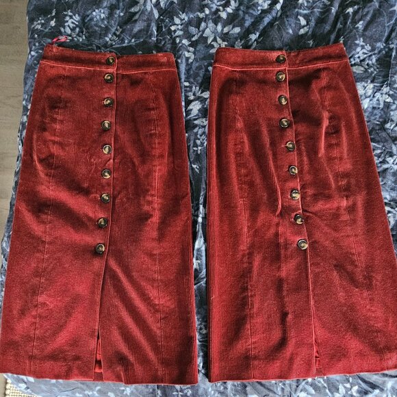 Sezane Rosalba Skirt, Terracotta - Picture 15 of 16